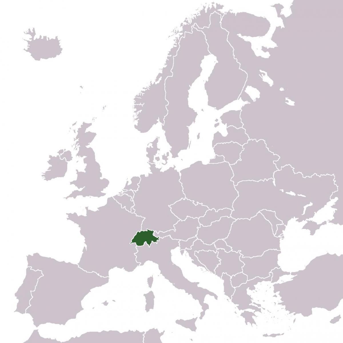 ελβετία θέση στην ευρώπη χάρτης