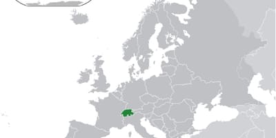 Ελβετία χάρτη κόσμο