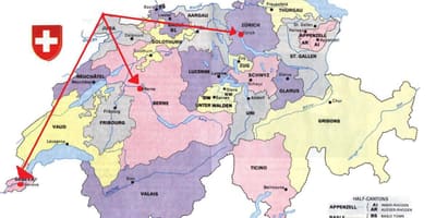 Χάρτης της ζυρίχης, ελβετία χάρτη ευρώπη