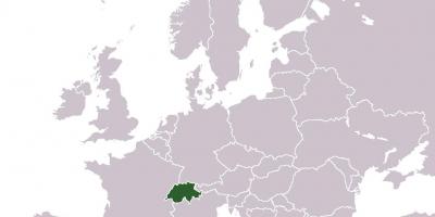 Ελβετία θέση στην ευρώπη χάρτης