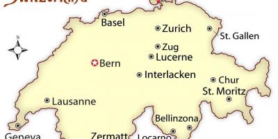 Ζυρίχη ελβετία στο χάρτη